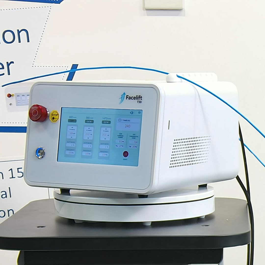 FaceLift T30 Endolift laser with 1470nm+980nm for fat reduction and skin tightening.